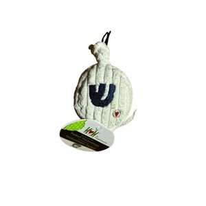 Hugglehounds Hanukkah Dreidel 6" Small Fleece Corduroy Knotties Dog Toy Squeaky